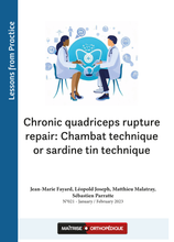 Charger l&#39;image dans la galerie, Chronic quadriceps rupture repair - Chambat technique or sardine tin technique
