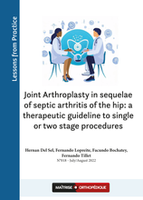 Charger l&#39;image dans la galerie, Joint Arthroplasty in sequelae of septic arthritis of the hip - a therapeutic guideline to single or two stage procedures
