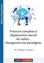 Charger l&#39;image dans la galerie, Fracture complexe à déplacement dorsal du radius : changement de paradigme
